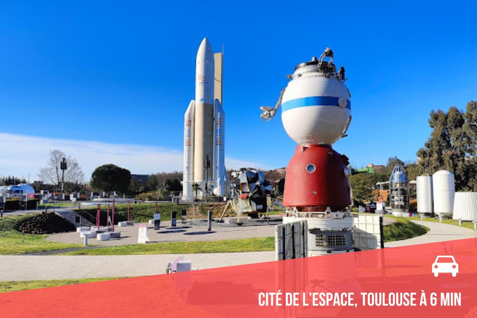 " Cote Parc " Cite De L'Espace - Balcon - Piscine ตูลูส ภายนอก รูปภาพ